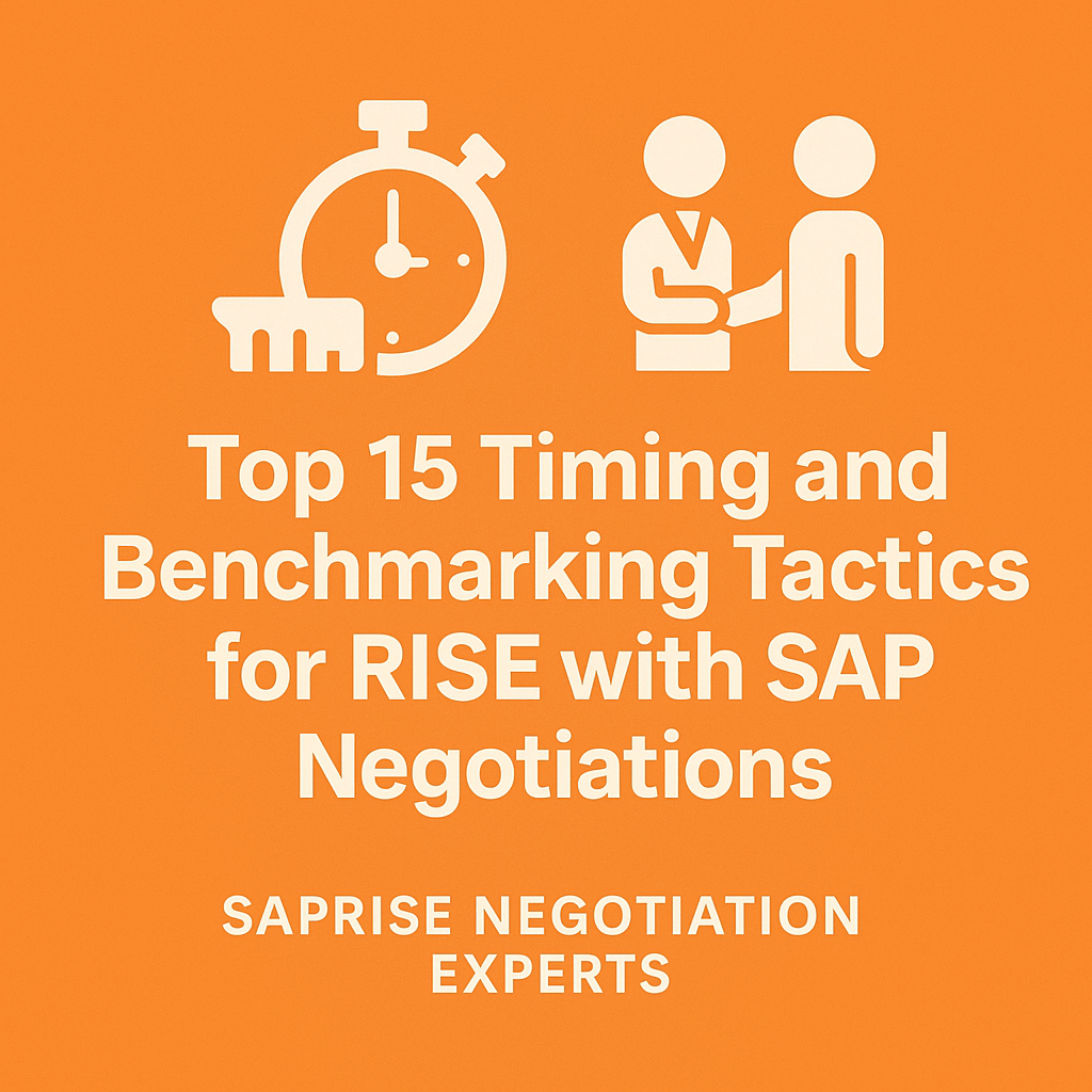 Top 15 Timing and Benchmarking Tactics for RISE with SAP Negotiations