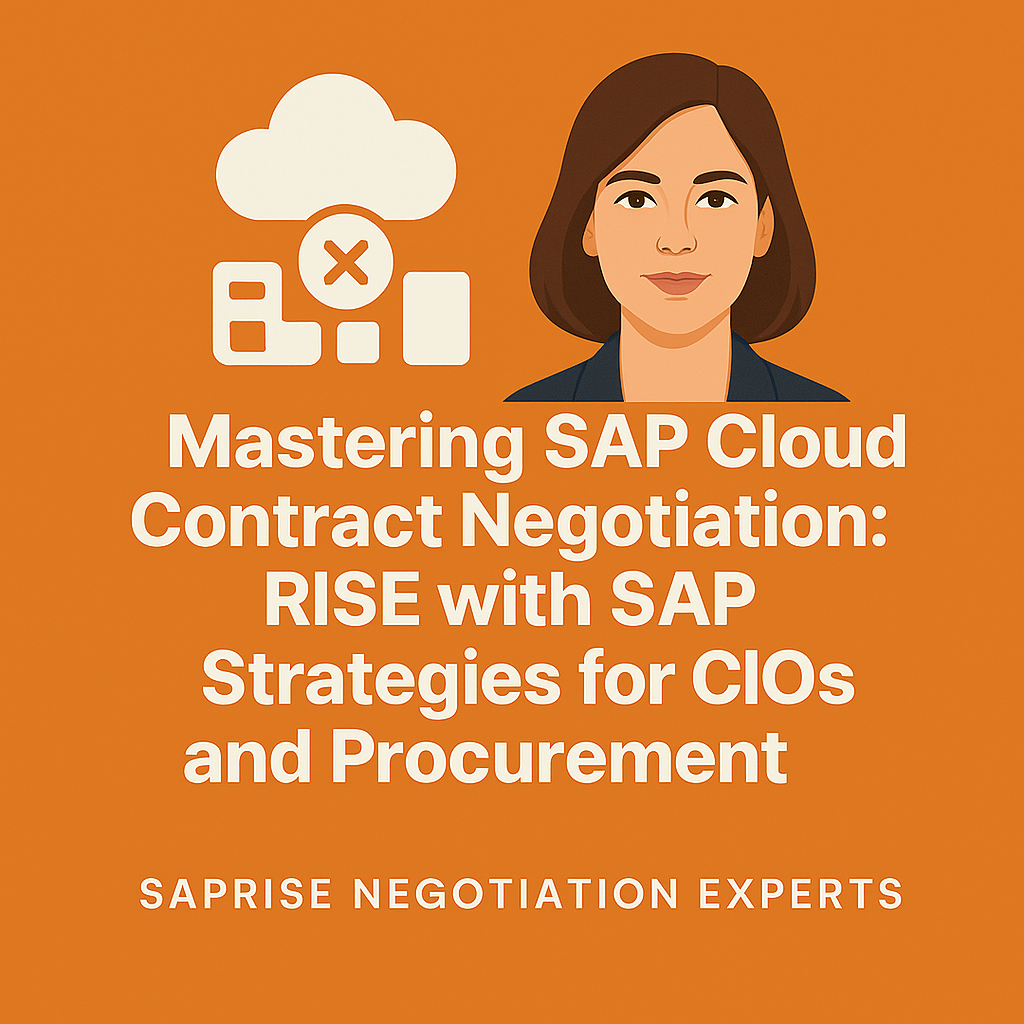 Mastering SAP Cloud Contract Negotiation: RISE with SAP Strategies for CIOs and Procurement