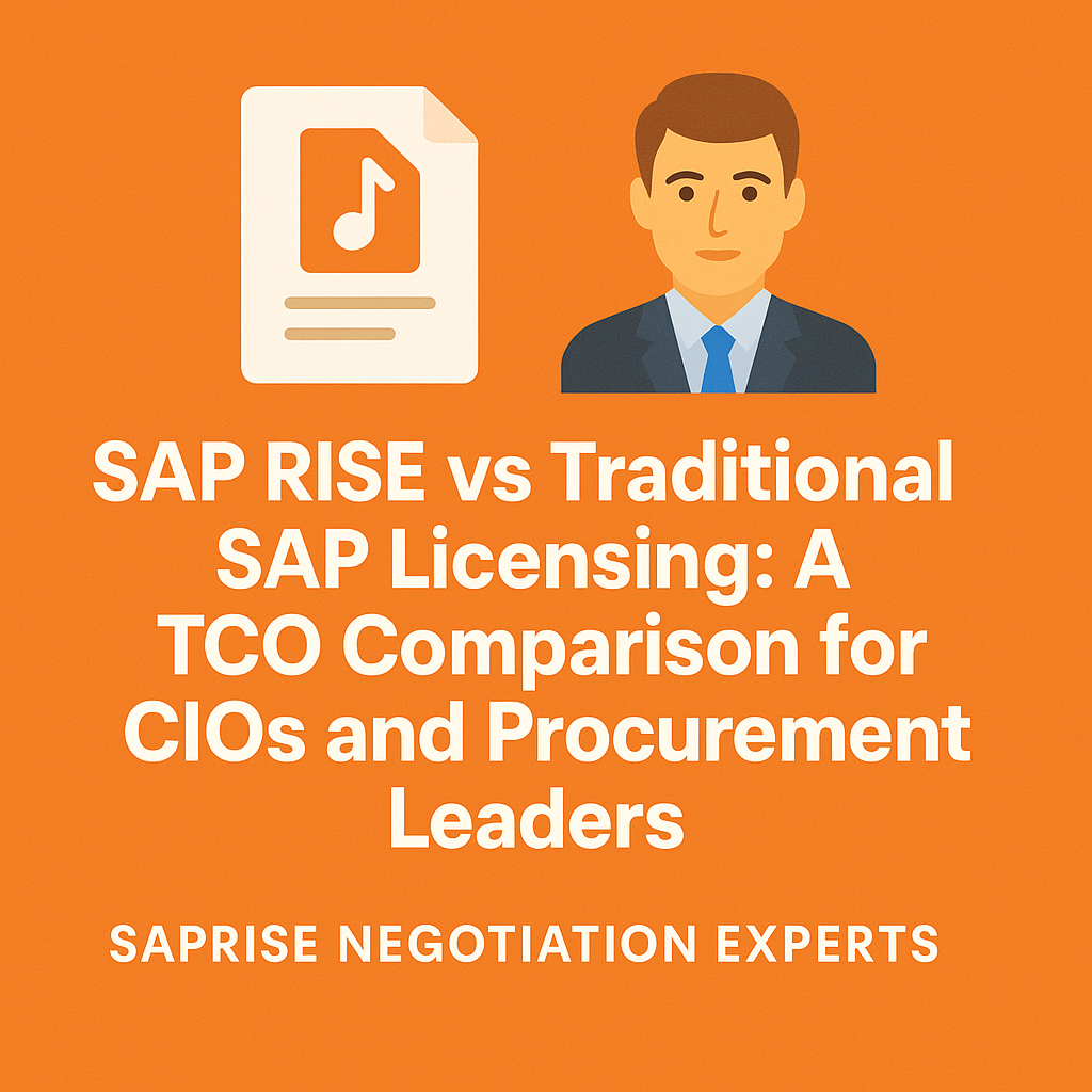 SAP RISE vs Traditional SAP Licensing: A TCO Comparison for CIOs and Procurement Leaders