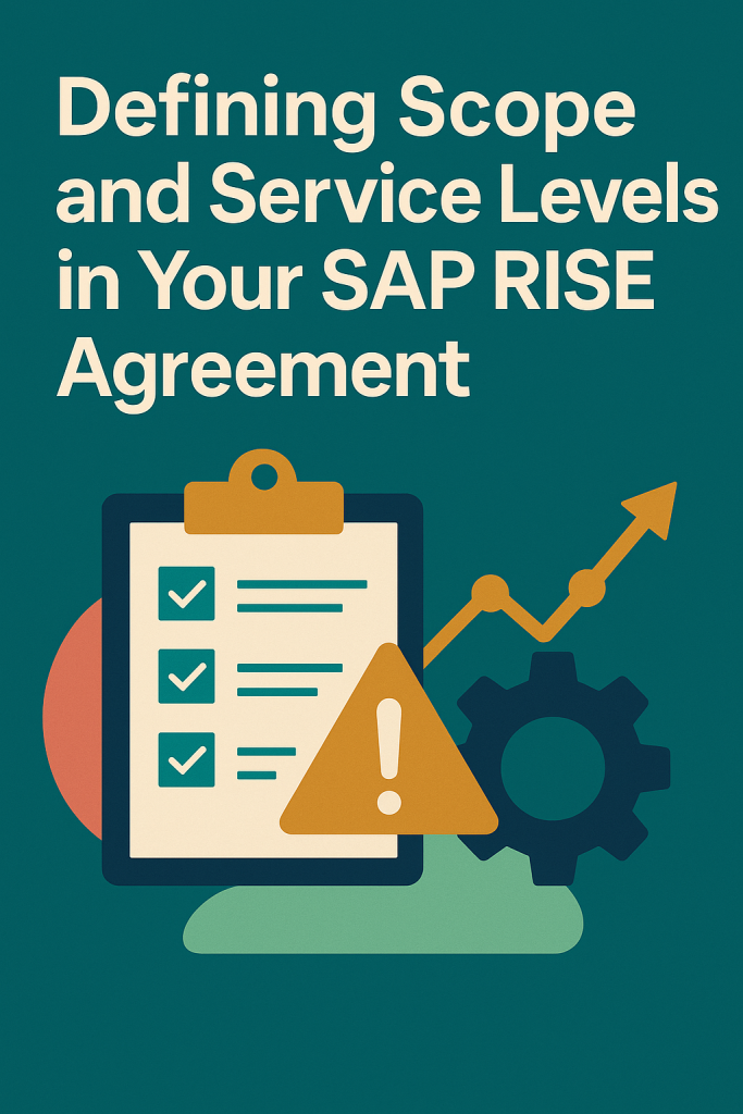 Defining Scope and Service Levels in Your SAP RISE Agreement