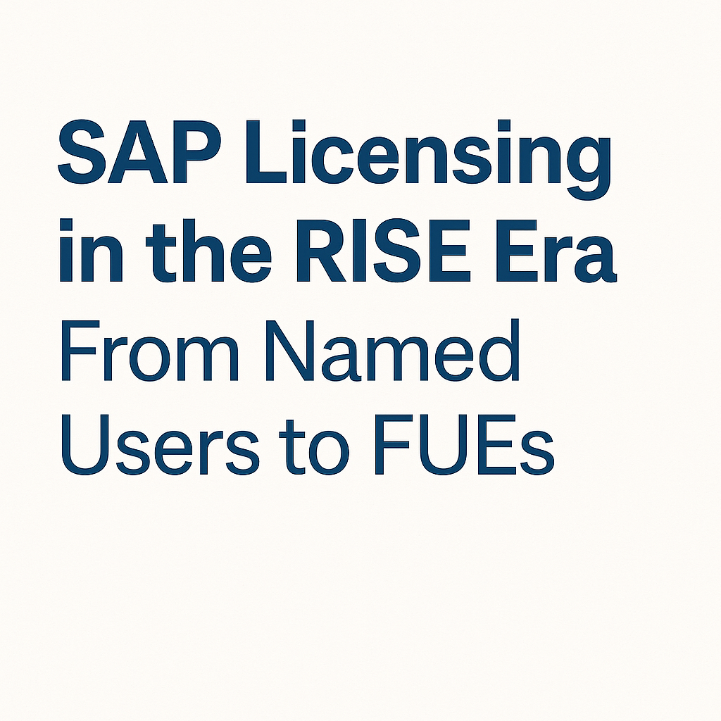 SAP Licensing in the RISE Era