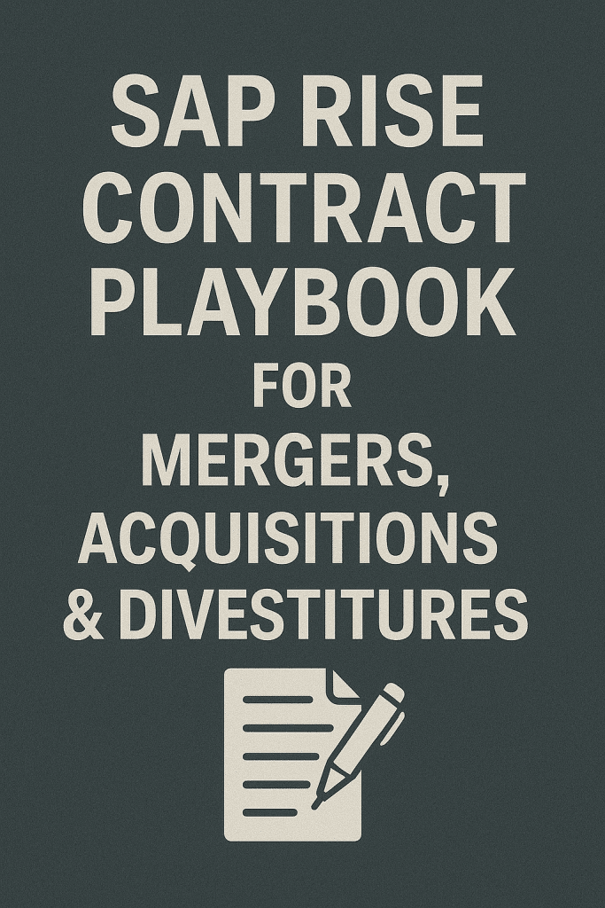 SAP RISE Contract Playbook for Mergers, Acquisitions