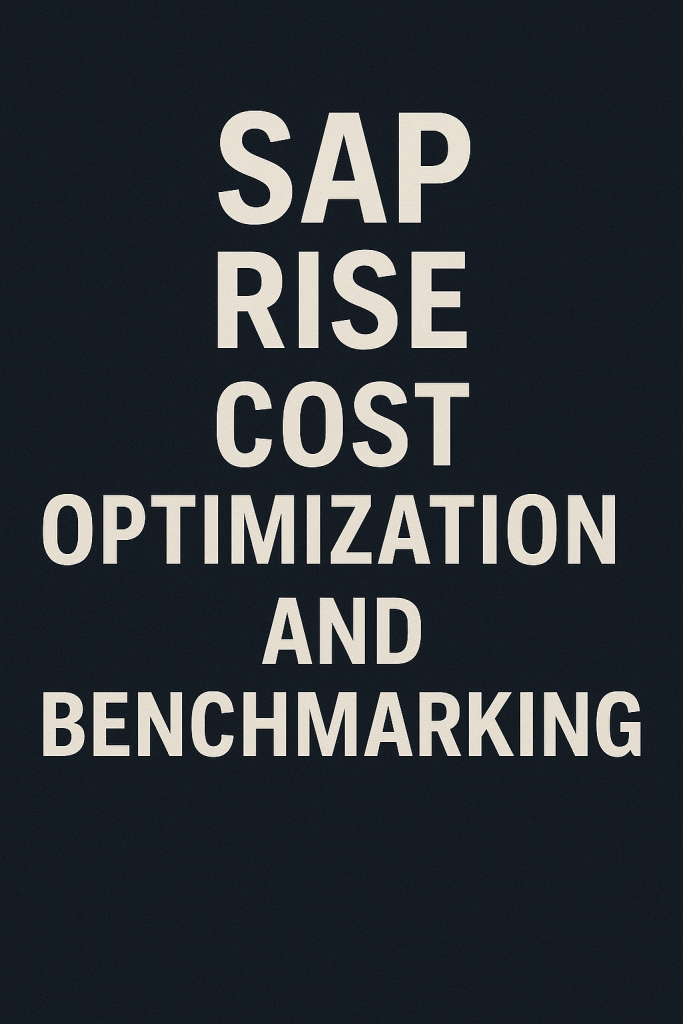 SAP RISE Cost Optimization and Benchmarking
