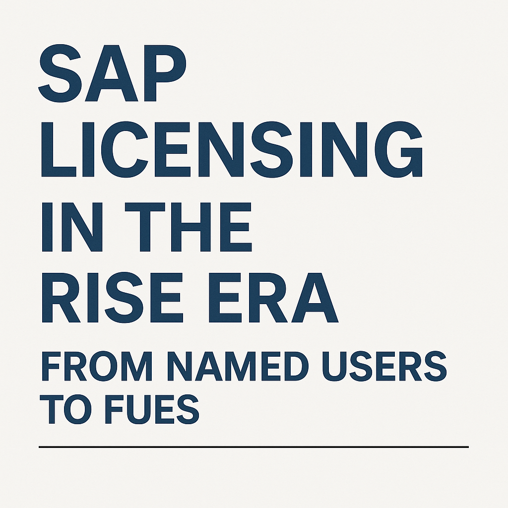 sap named user to fue - SAP Rise Negotiation Experts