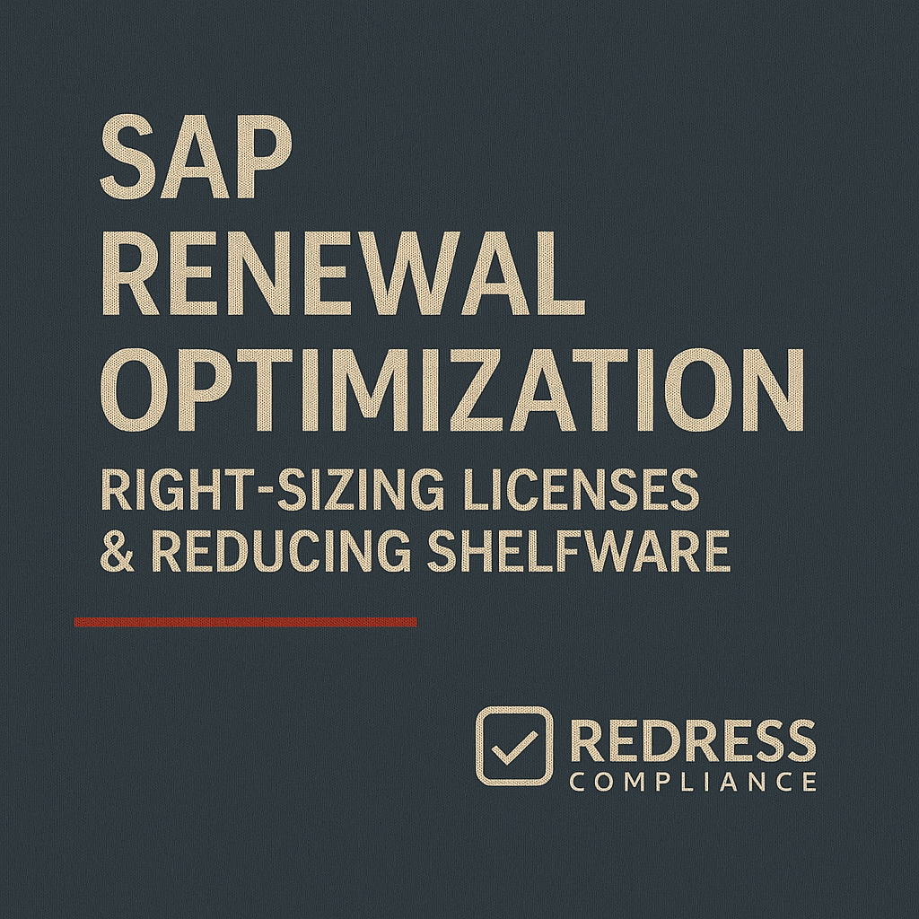 SAP Renewal Optimization
