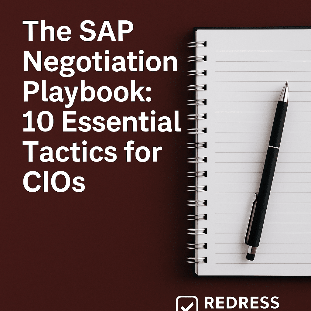 The SAP Negotiation Playbook 10 Essential Tactics for CIOs