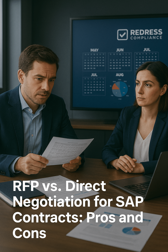 RFP vs. Direct Negotiation for SAP Contracts