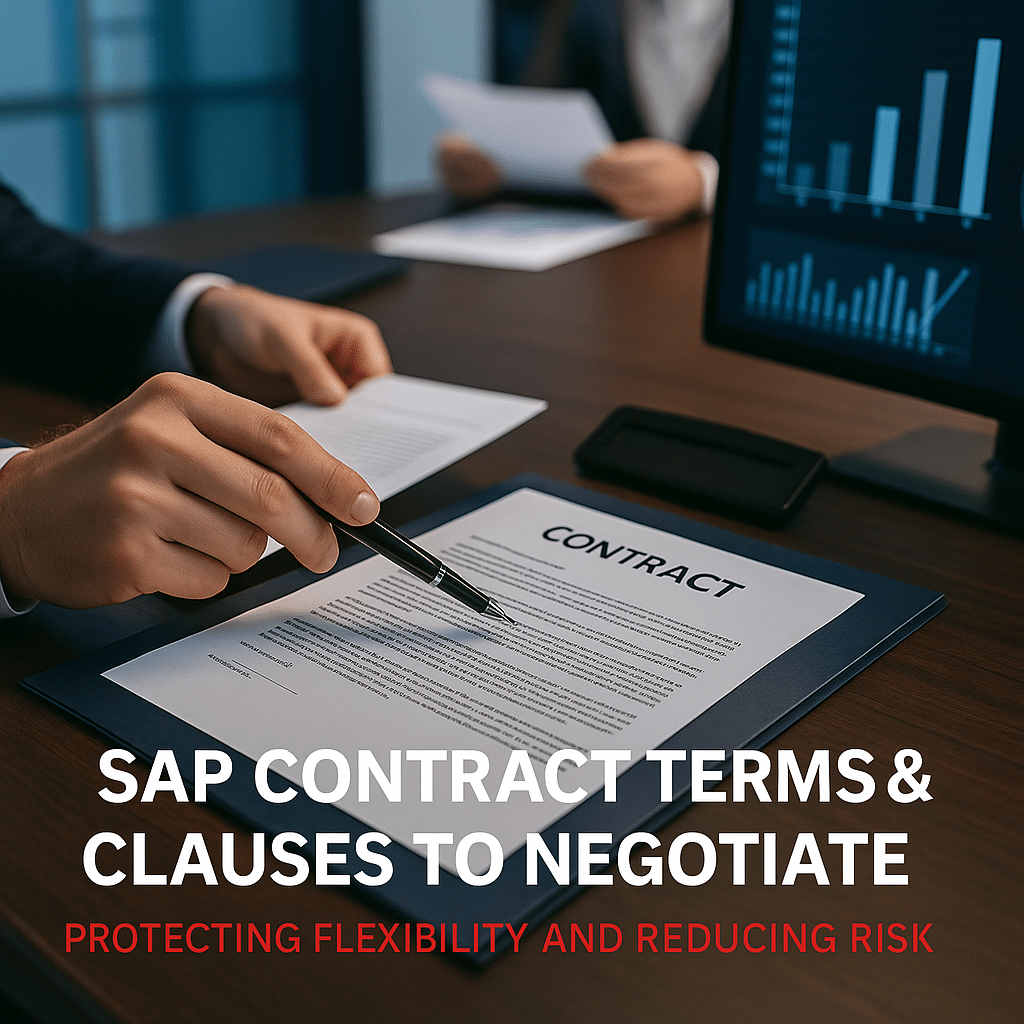 SAP Contract Terms & Clauses to Negotiate Protecting Flexibility and Reducing Risk